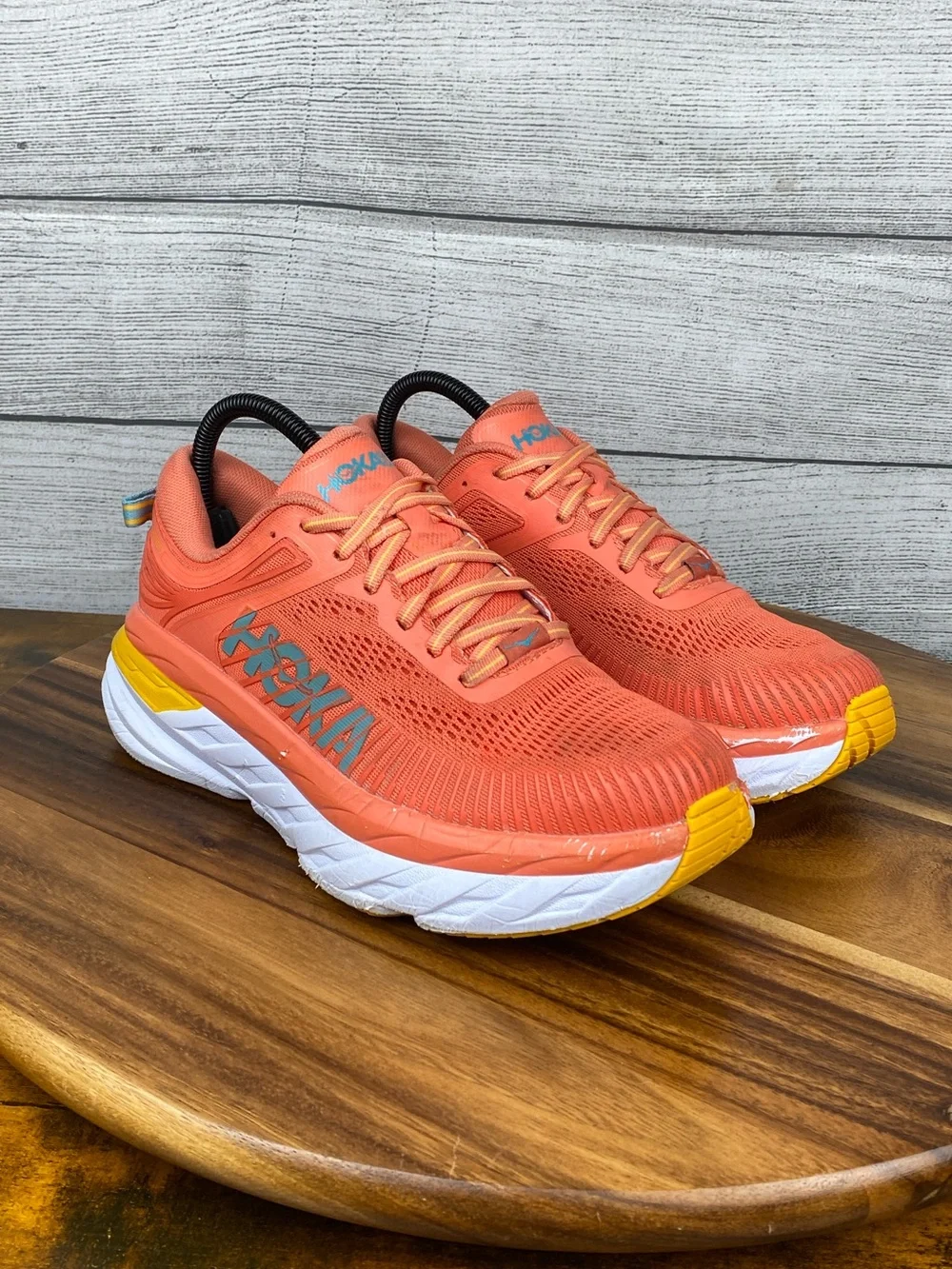 HOKA One One Bondi 7 Coastal Shade Orange Running Shoe Women’s Size 7